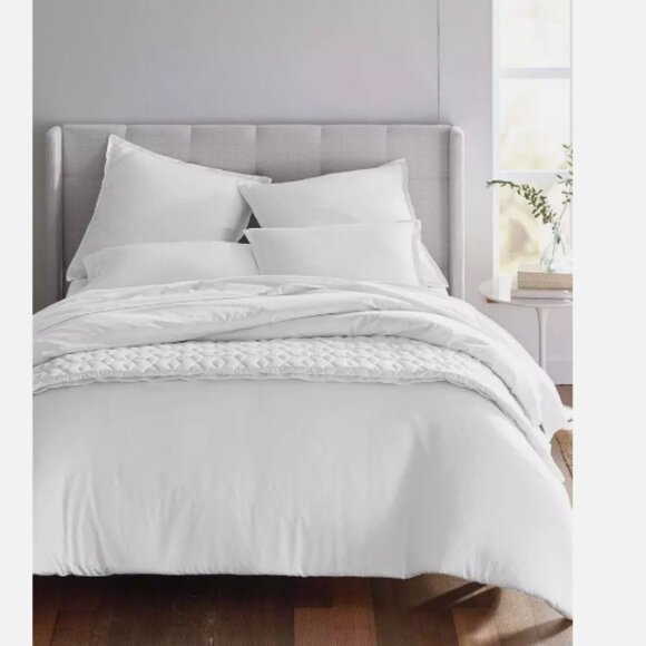 Oake Cotton Tencel Blend Reversible 3 PC. Duvet Cover Set, KING - Picture 1 of 2